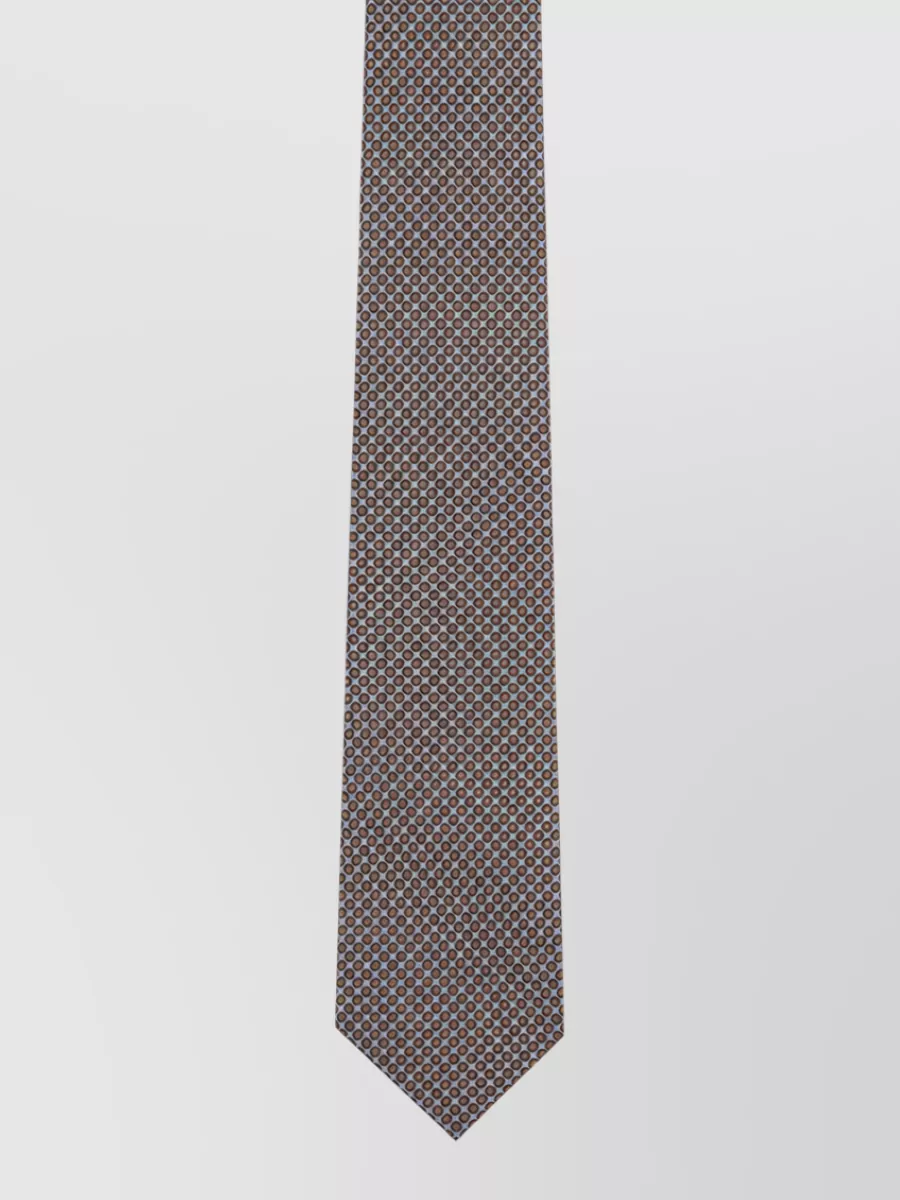 Corneliani embroidered silk tie
