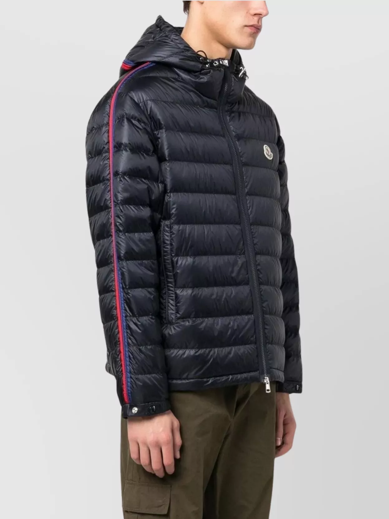 Moncler Logo Patch Puffer Jacket Hood