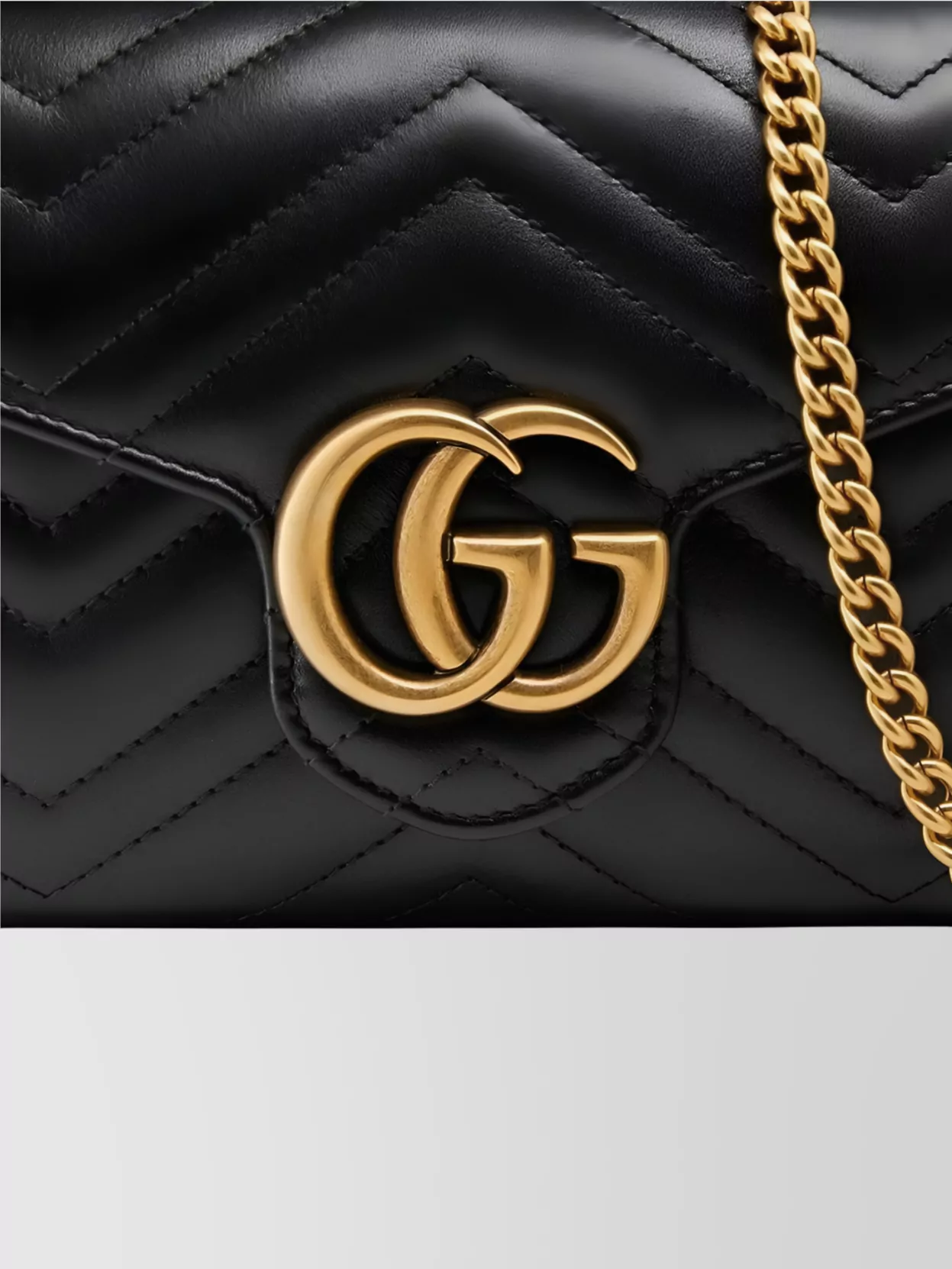 Gucci Quilted Leather Mini Bag Gg Marmont
