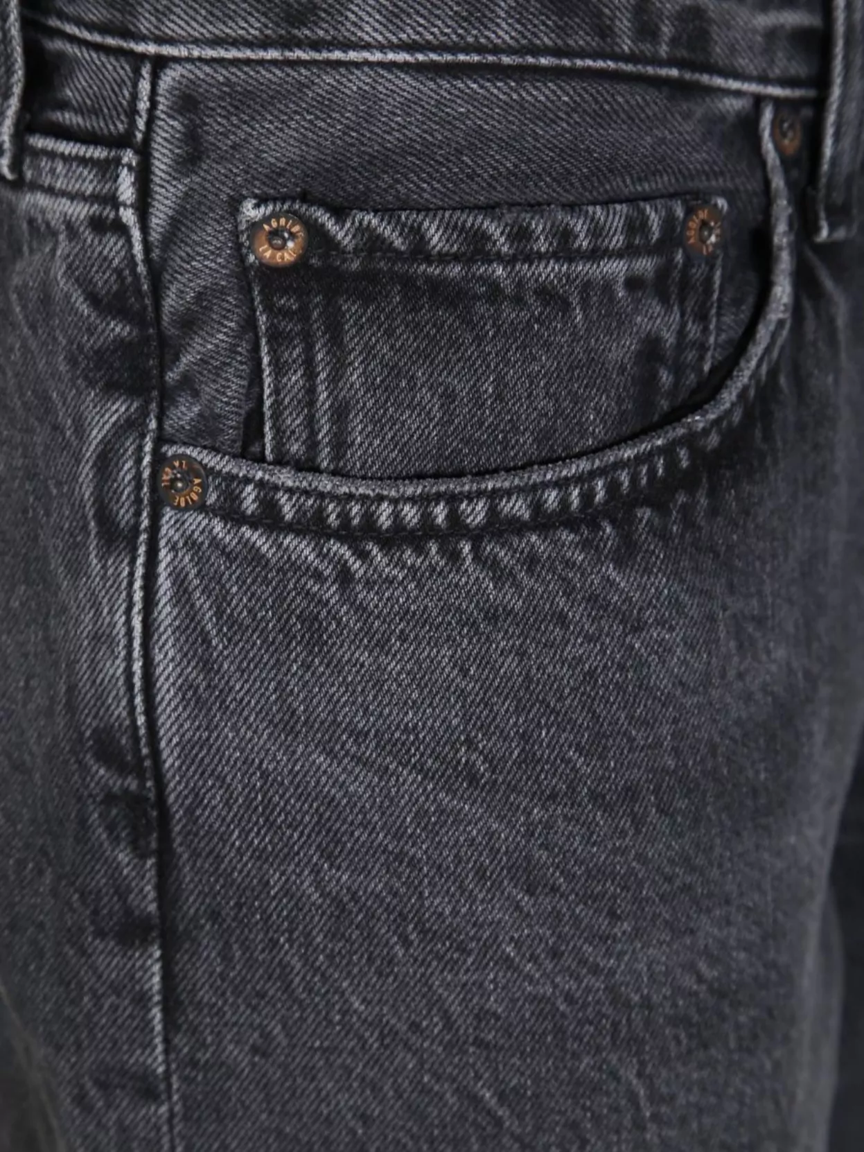Agolde Low Rise Straight Leg Denim Trousers
