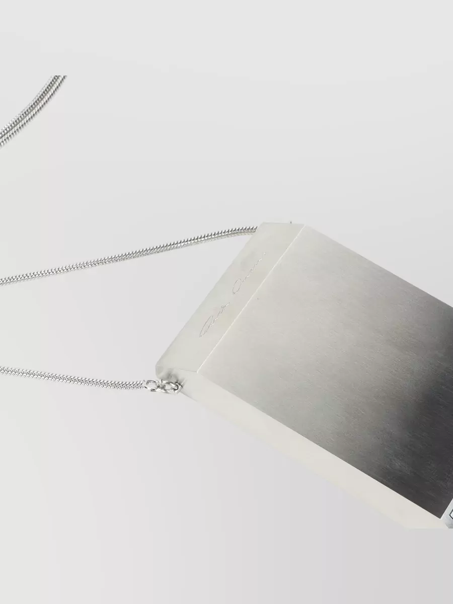 Rick Owens Brass Pendant Necklace