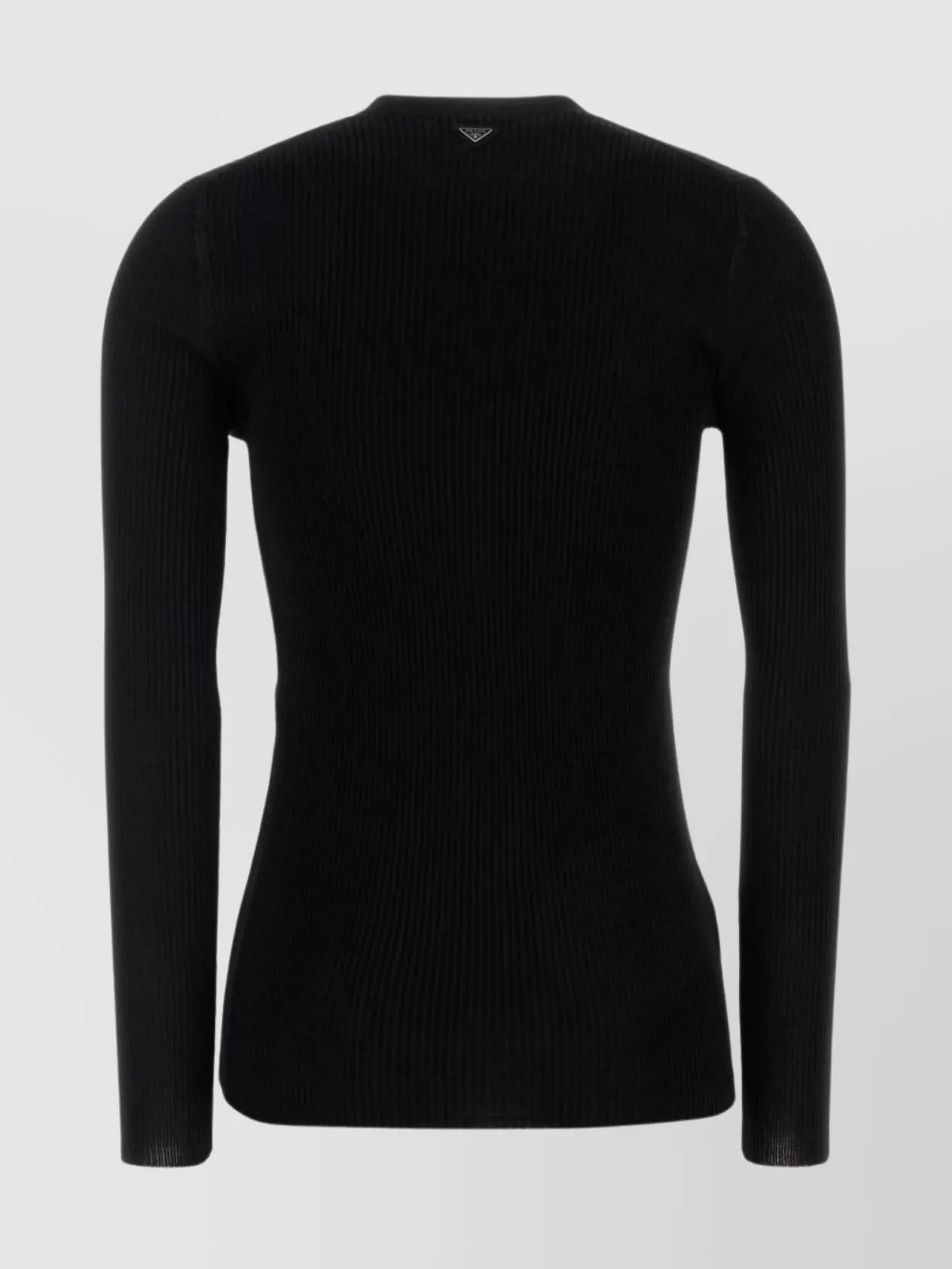 Prada Cotton Cardigan With Long Sleeves And V Neck In Black