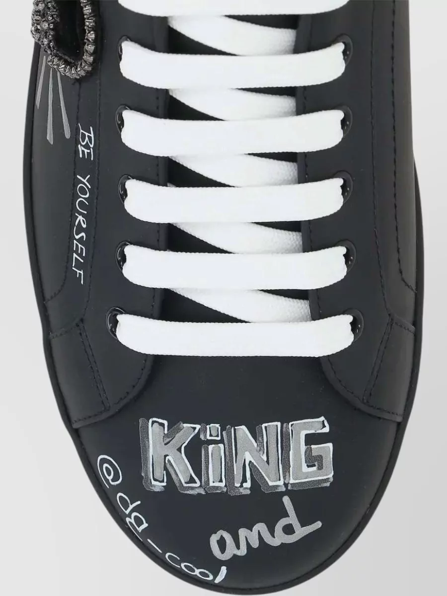 Dolce&Gabbana Leather Low-Top Sneakers