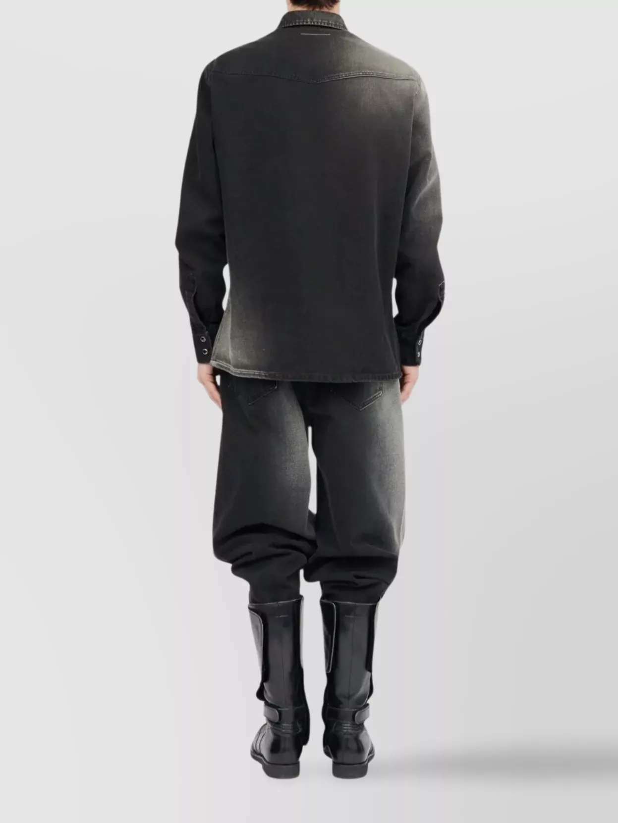 Mm6 Maison Margiela Western Style Denim Shirt Pockets