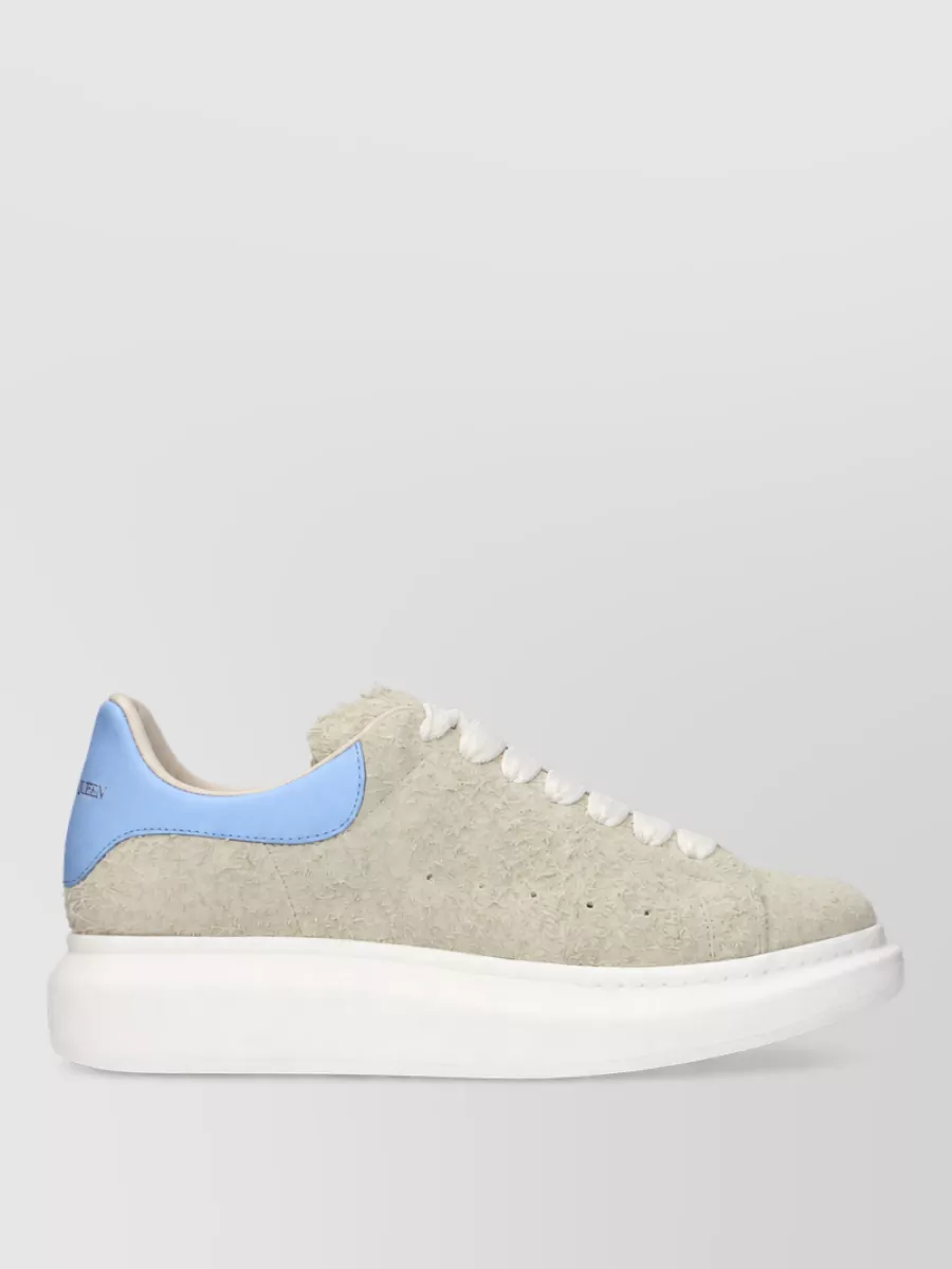 Alexander McQueen suede leather lace-up sneakers