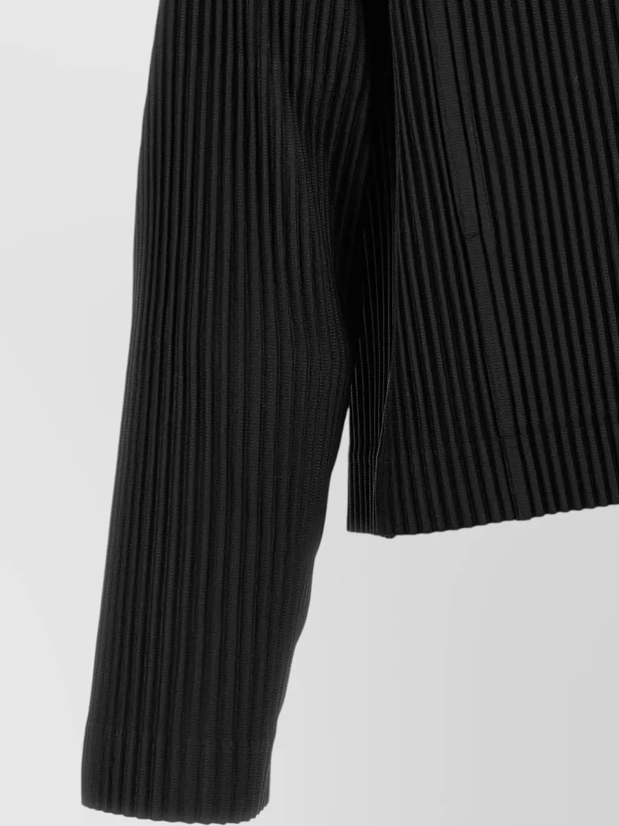 Homme Plisse Issey Miyake Pleated High Neck Padded Coat