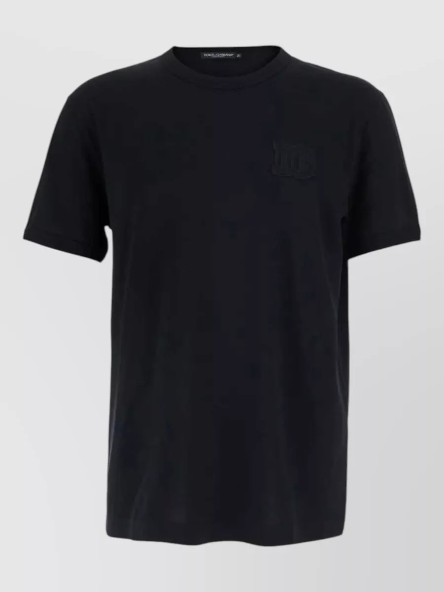 Dolce&Gabbana cotton patch short-sleeve t-shirt