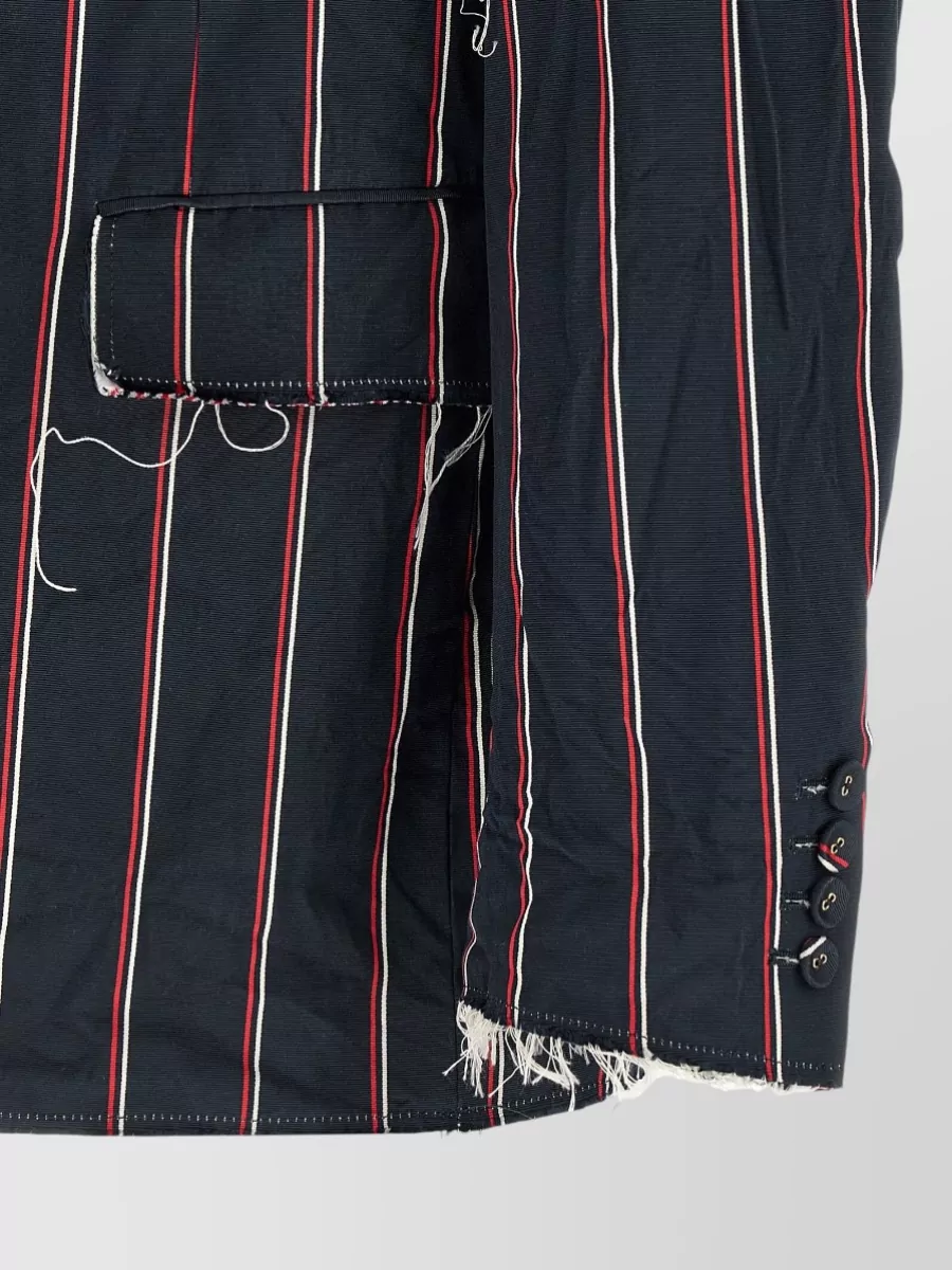Thom Browne Mogador Blazer Striped Single Breasted Lapels