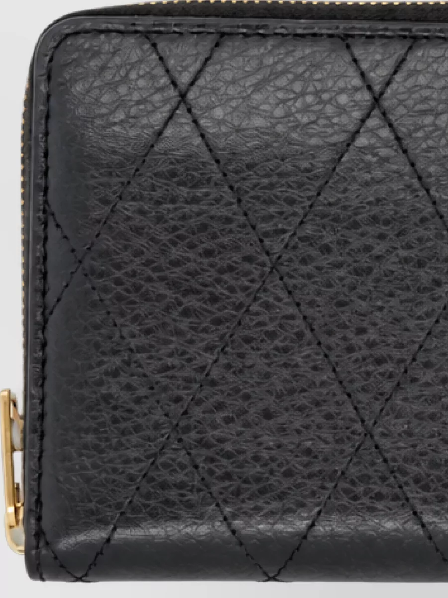 Tory Burch quilted leather continental wallet