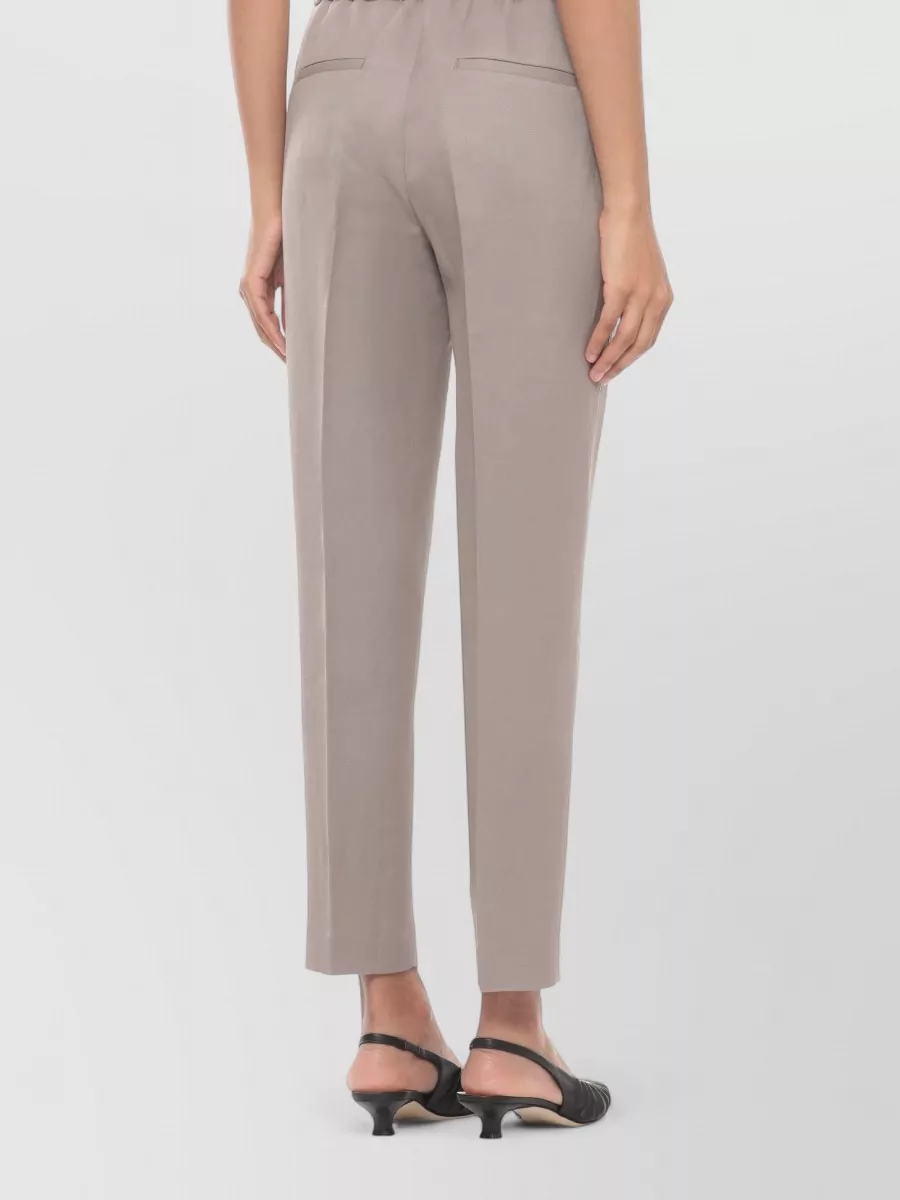 Peserico Linen Straight-Leg Trousers