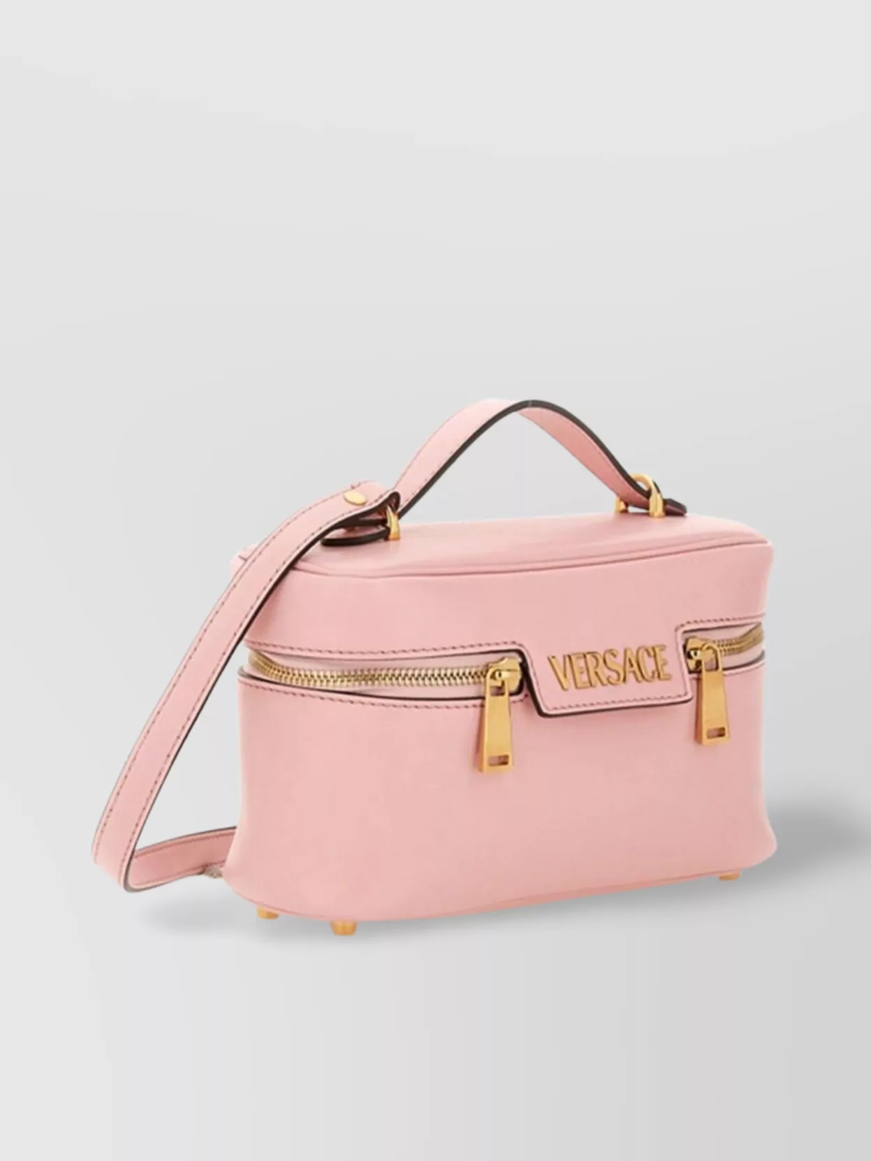 Versace "luxe Label" Bag Featuring Top Handle