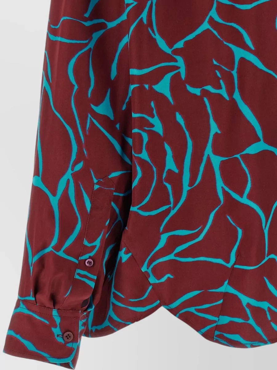 Dries Van Noten Floral-Print Long-Sleeve Shirt