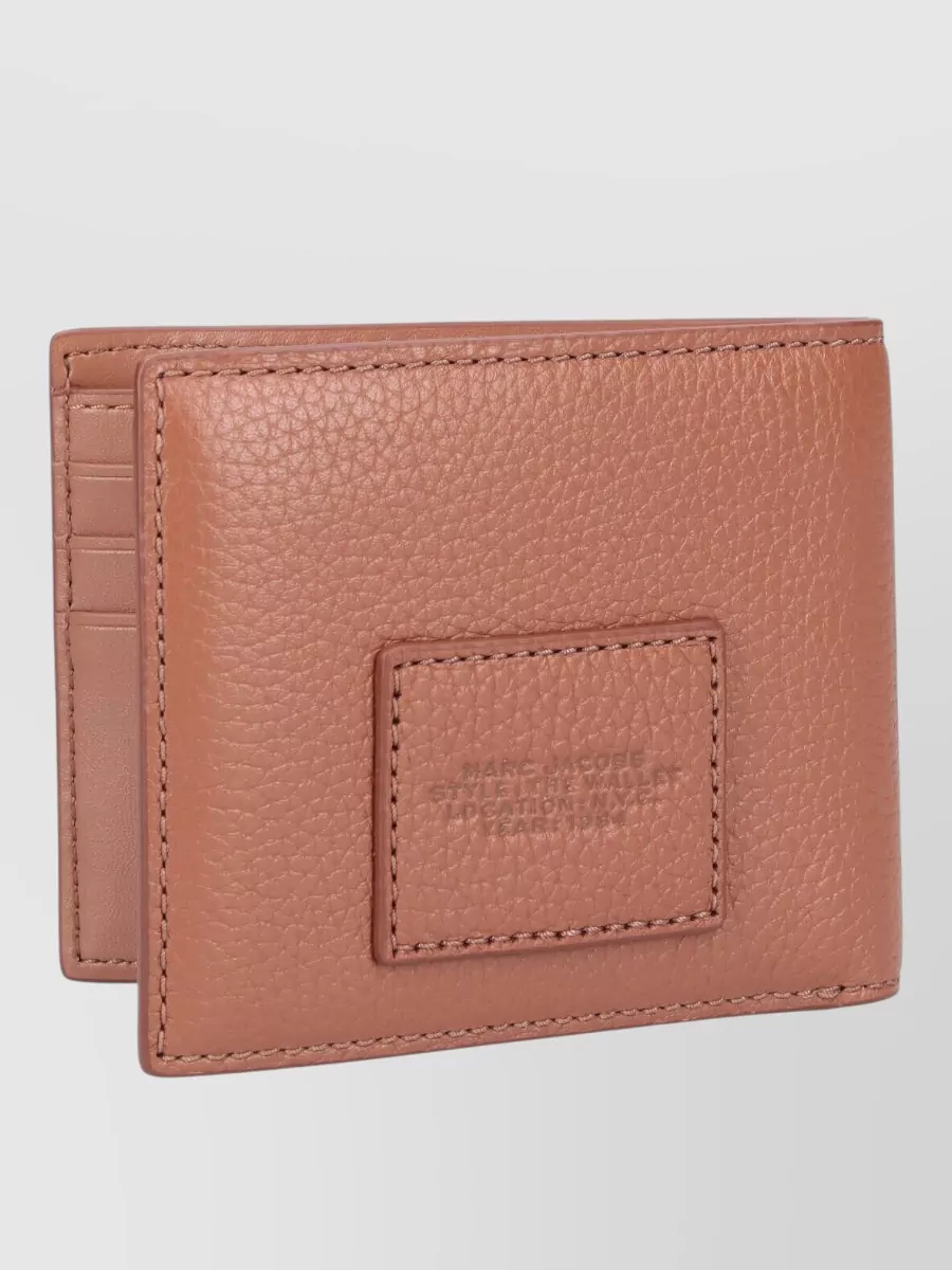 Marc Jacobs Textured Bi Fold Wallet Slim Design