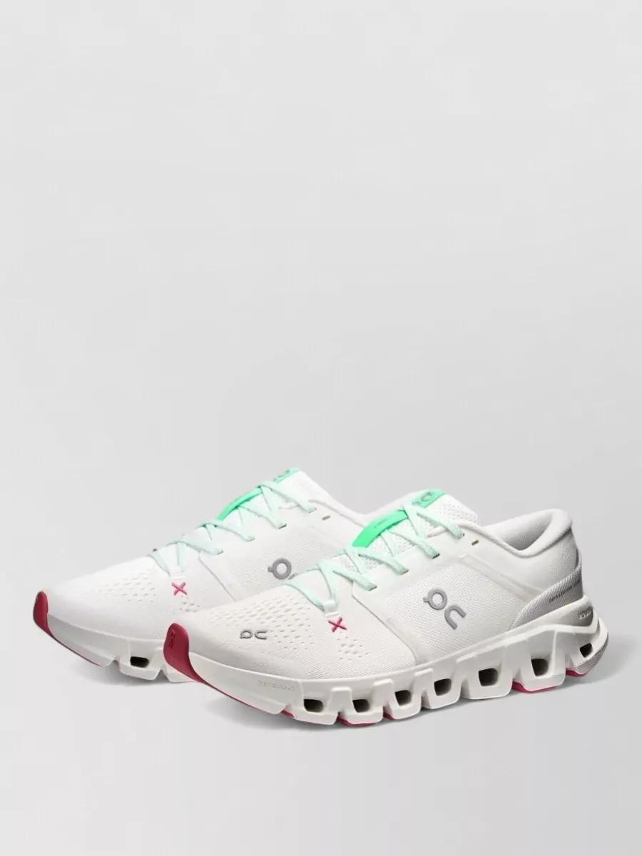 On Running recycled polyester lace-up sneakers