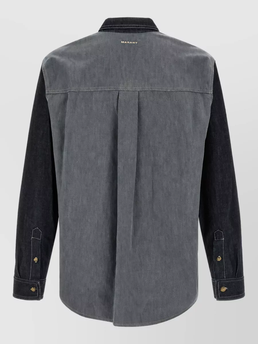 Isabel Marant Color Block Checked Shirt
