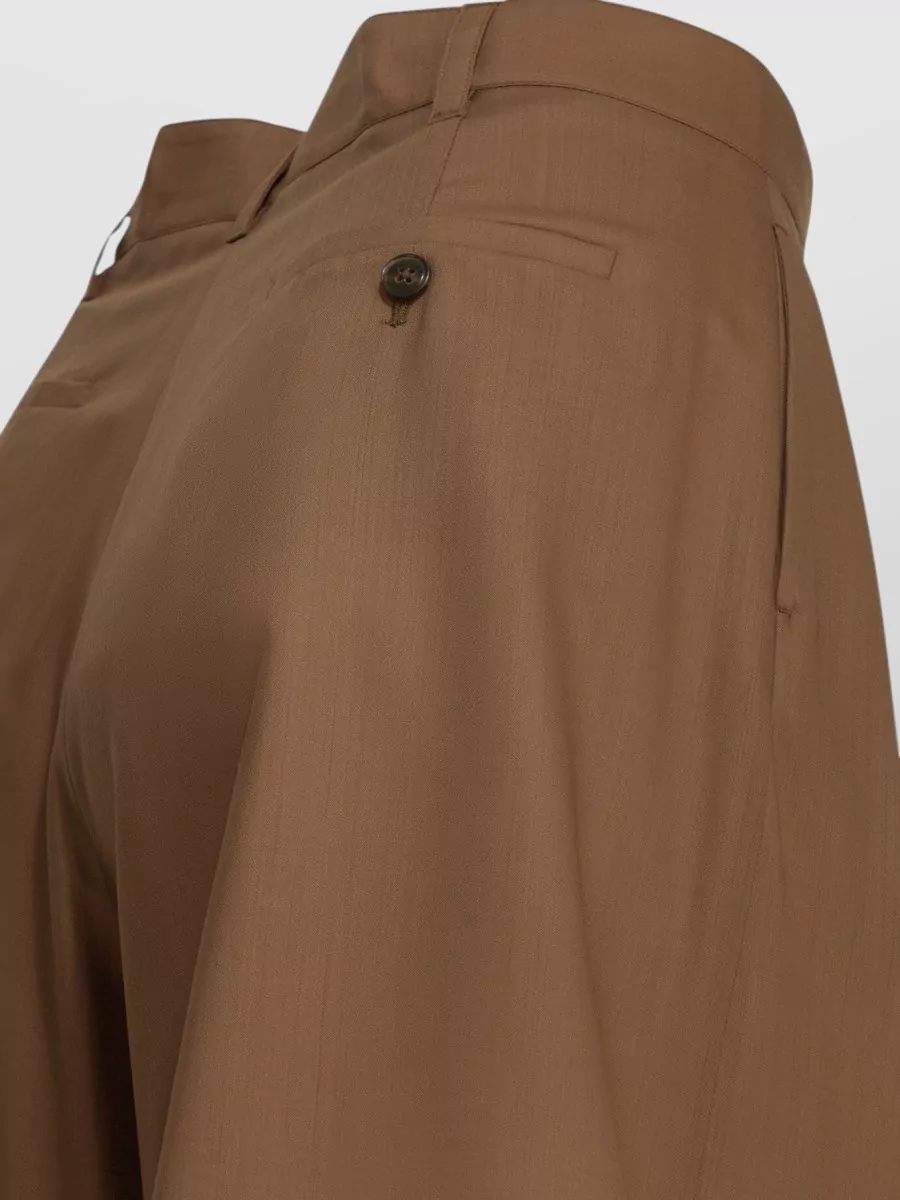 Herno Virgin Wool Cropped Trousers