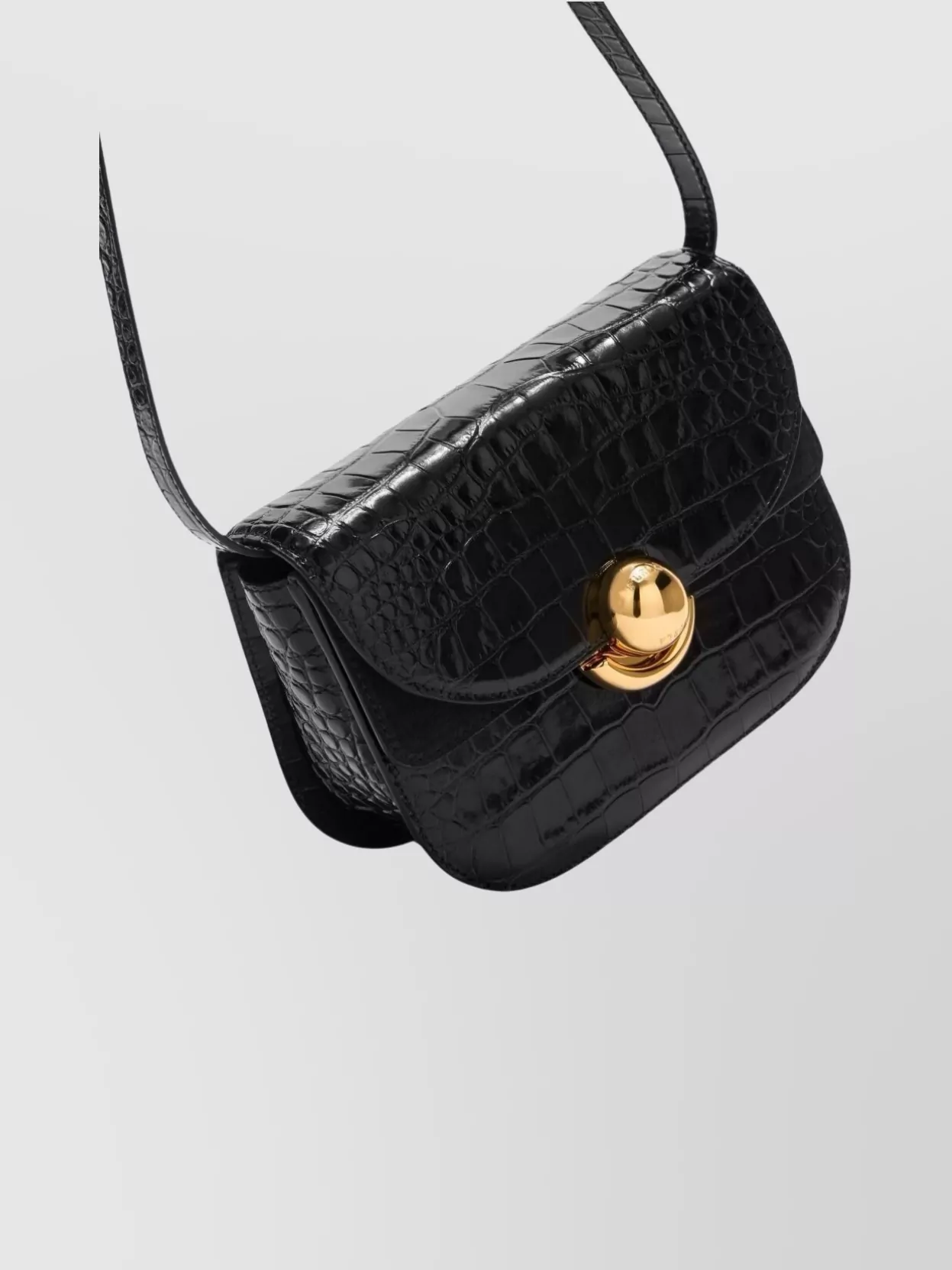 Furla Crocodile Effect Cross-Body Bag With Adjustable Strap