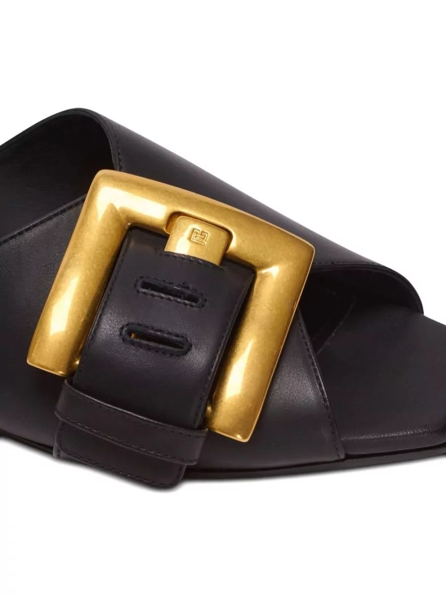 Balmain Leather Mules