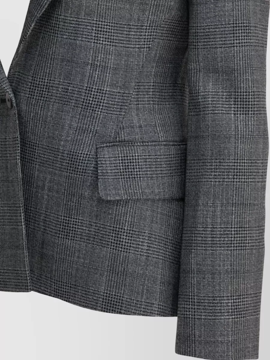 Sa Su Phi Silk Wool Single-Breasted Blazer
