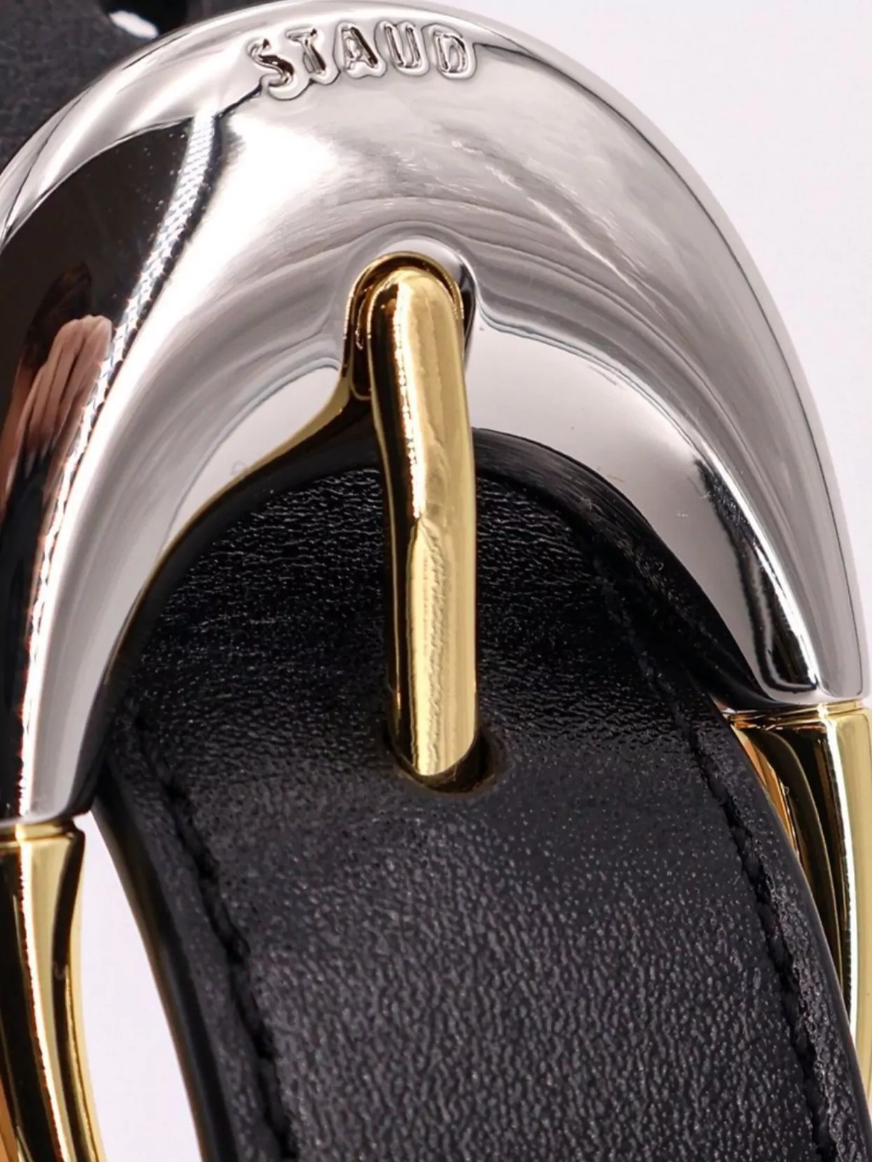 Staud Adjustable Leather Shoulder Bag For Daily Use