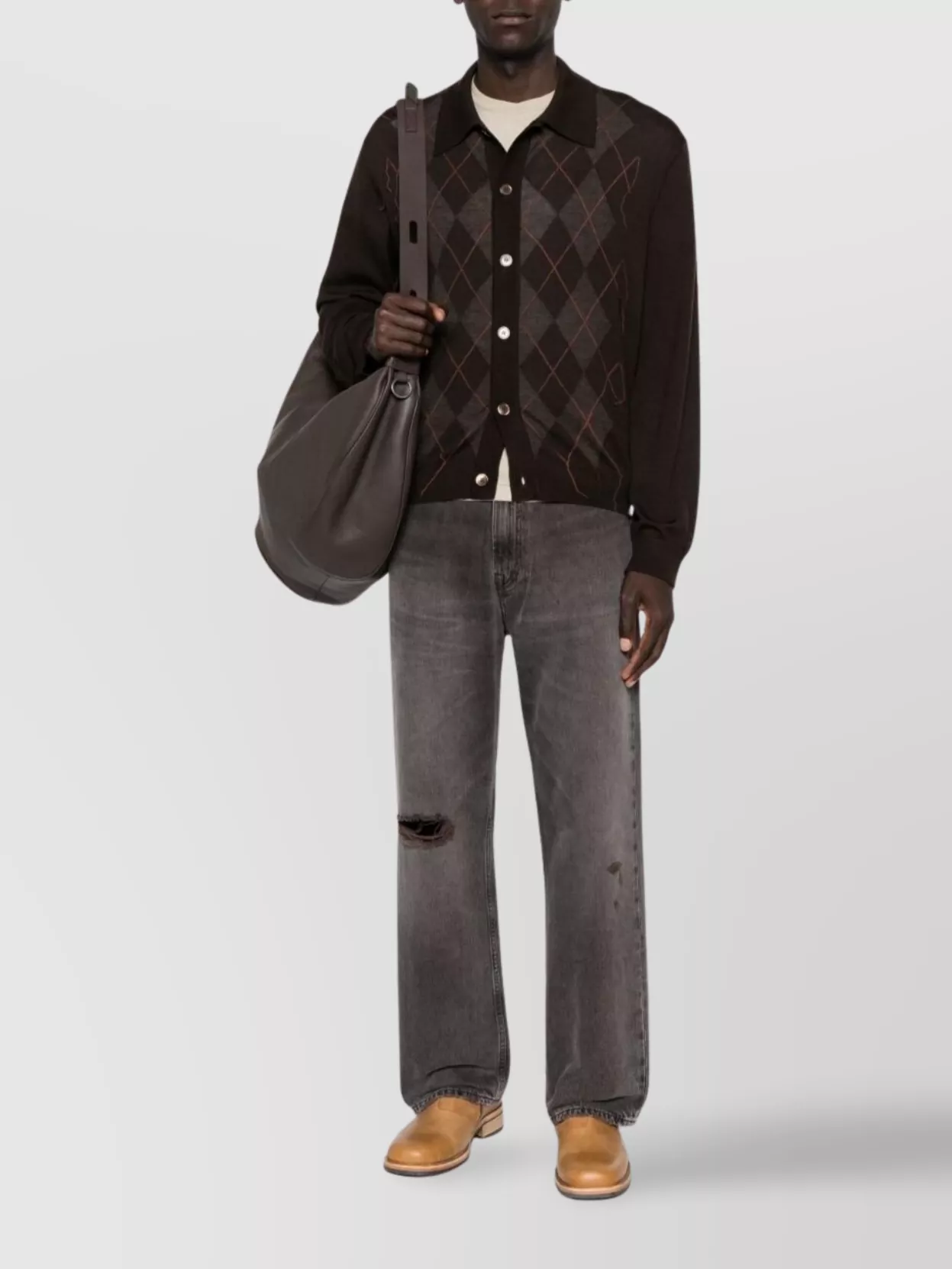 Our Legacy Straight Leg Distressed Five-Pocket Jeans