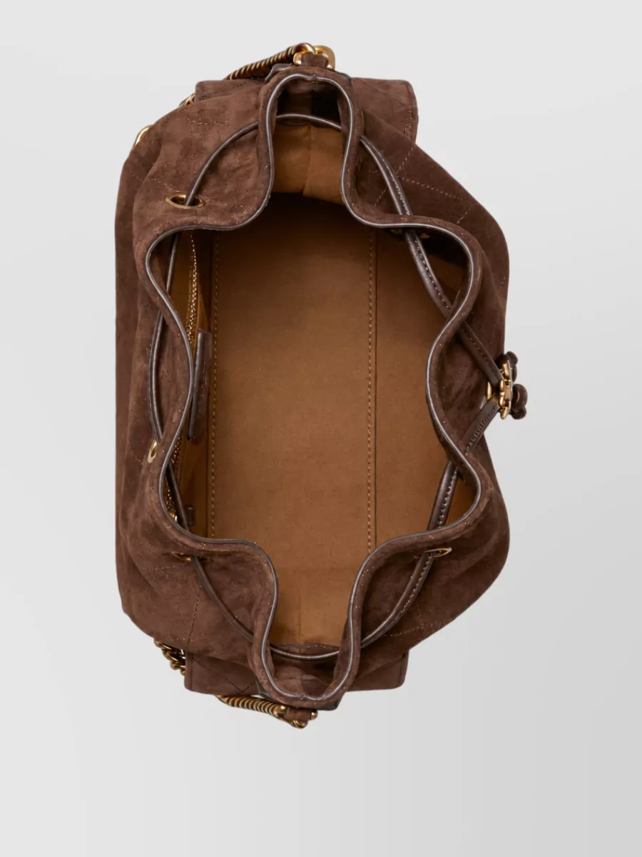 Tory Burch Leather Bucket Bag