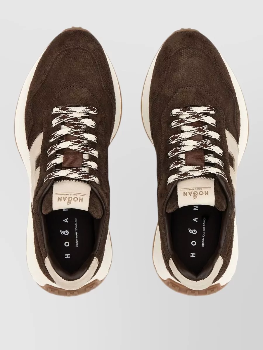 Hogan Leather Lace-Up Sneakers