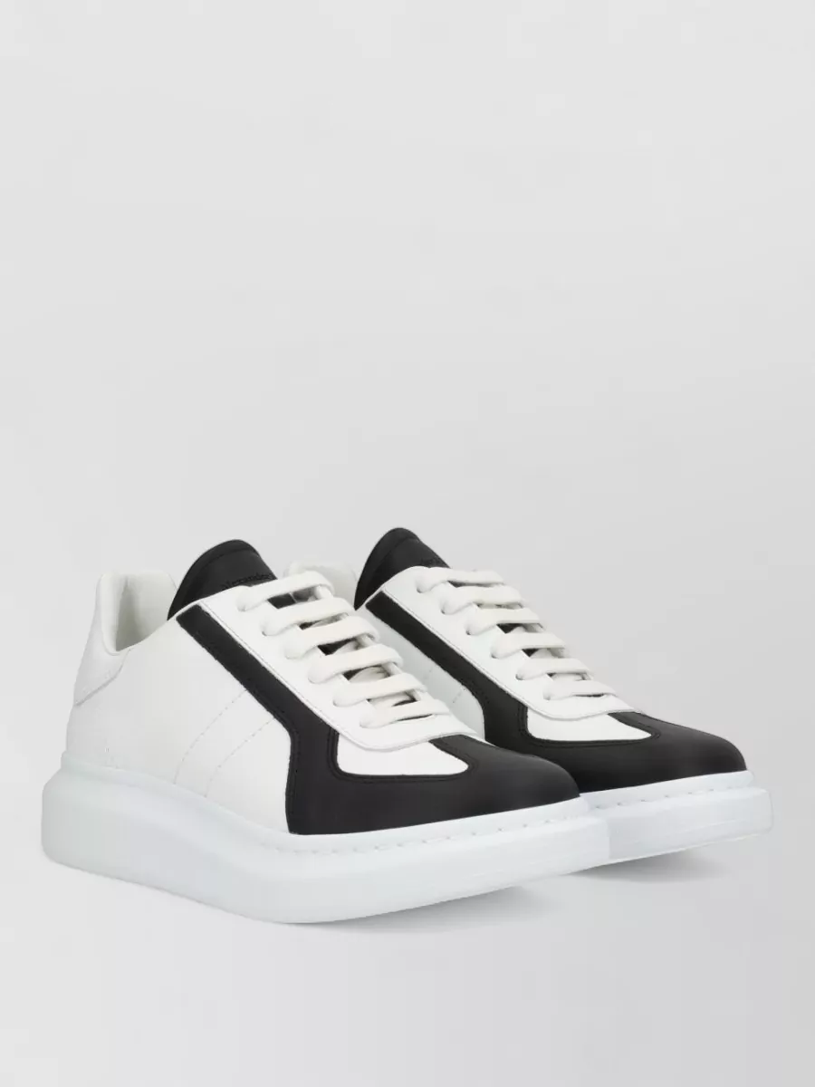 Alexander Mcqueen Oversize Sneaker Contrasting Panels Flat Sole