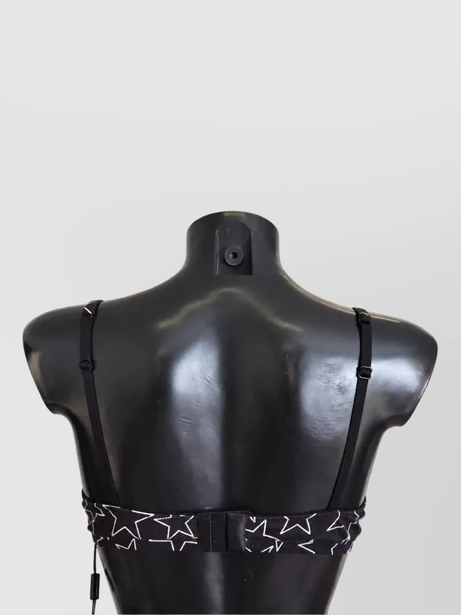 Dolce&Gabbana Cotton Star Print Non Wire Bra