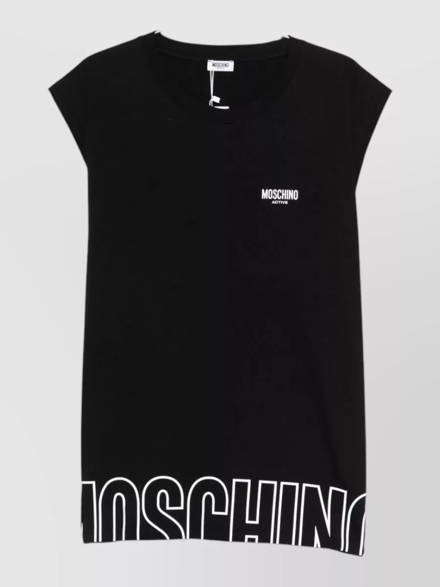 Moschino logo print short sleeve t-shirt