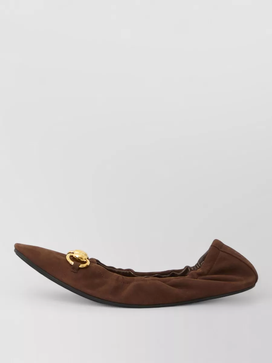 Gucci Leather Ballet Flats
