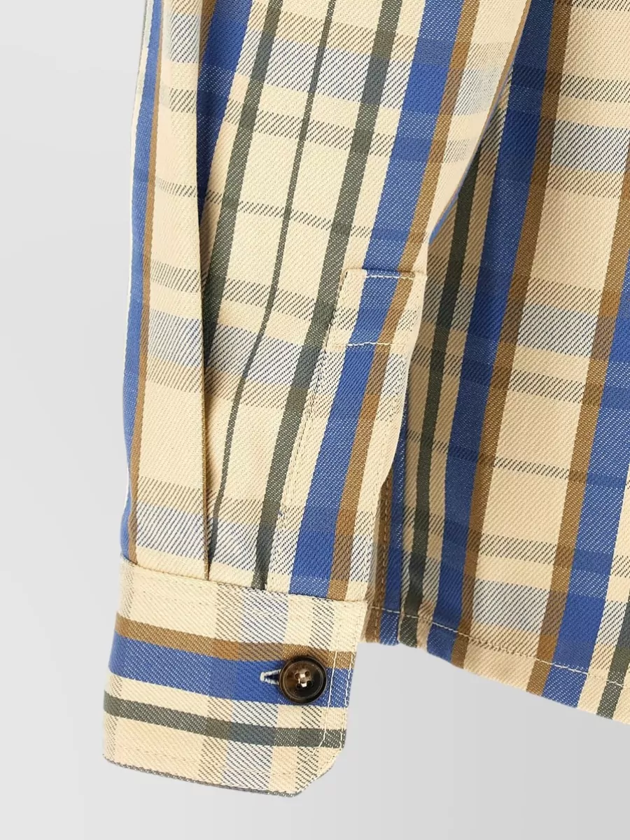 A.p.c. Checked Cotton Overshirt