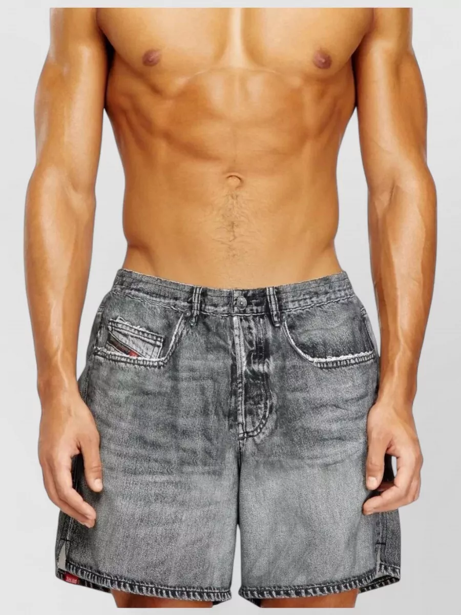 Diesel Denim-Effect Chino Shorts