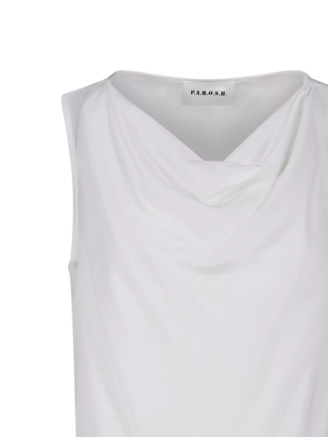 P.a.r.o.s.h Parosh Draped Neckline Silk Blouse