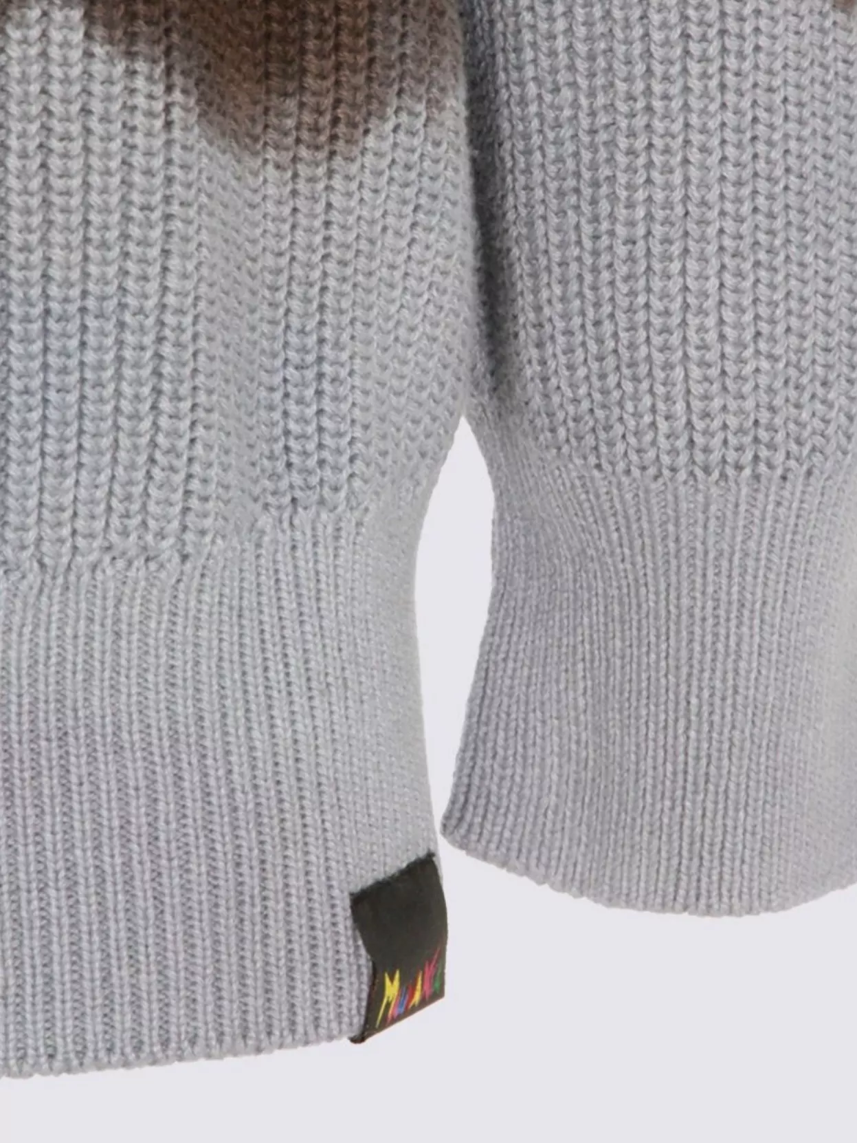 Mauna Kea Tie-dye Long Sleeve Crew Neck Sweater In Gray
