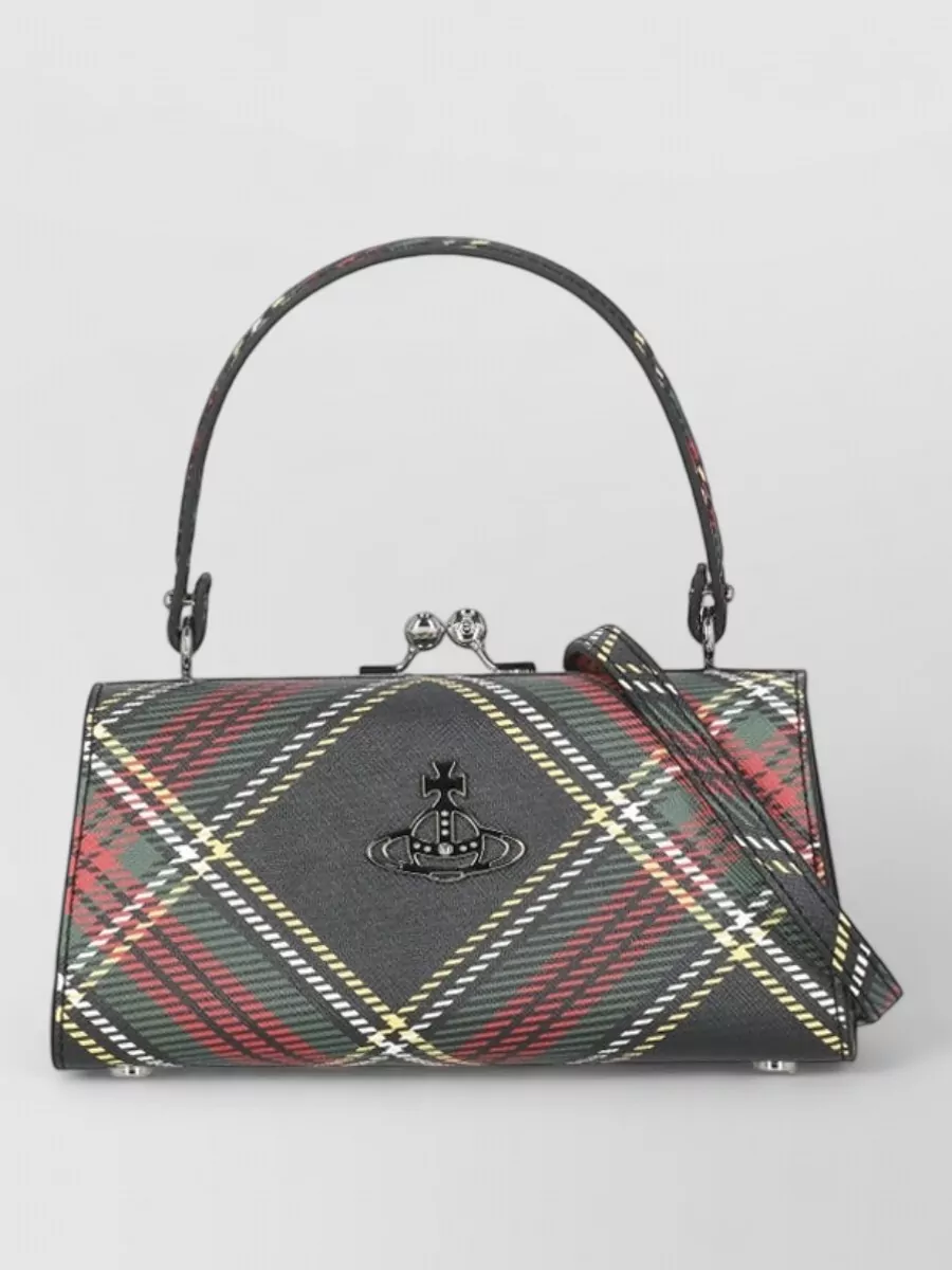 Vivienne Westwood Yasmine Tartan Clutch Bag