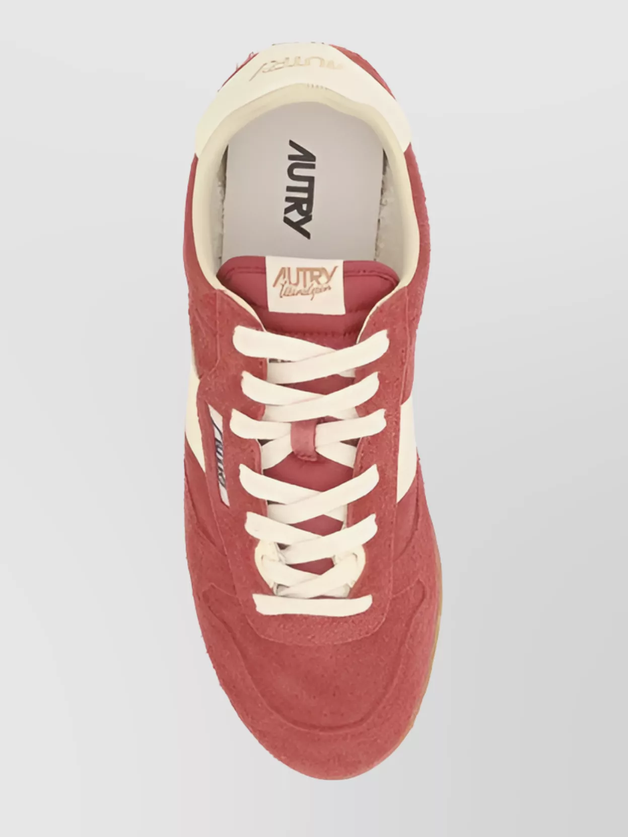 Autry Windspin Sneakers In Suede And Parrot Leather And Rutabaga