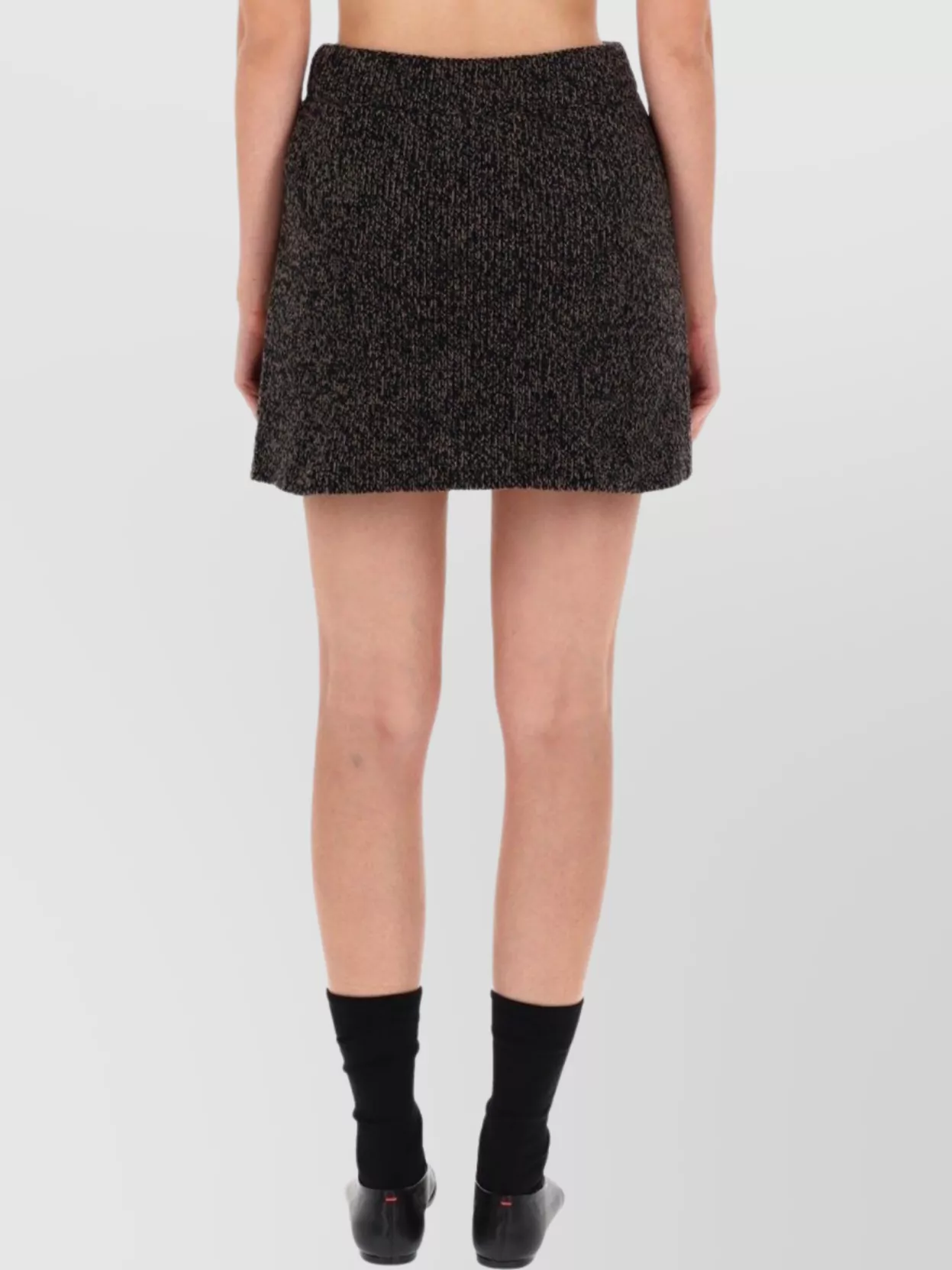 Our Legacy High Waist Mini Skirt Textured Fabric
