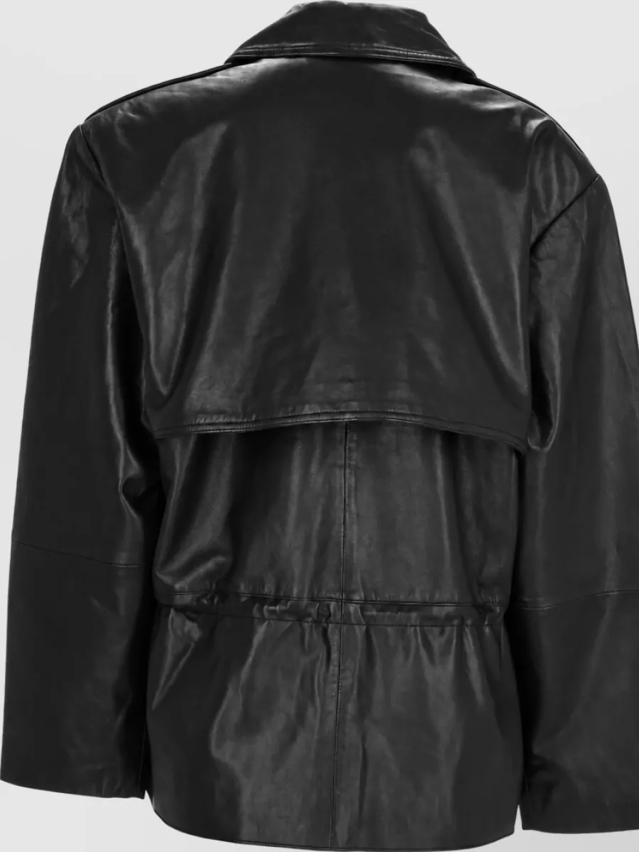 Rotate Leather Coat