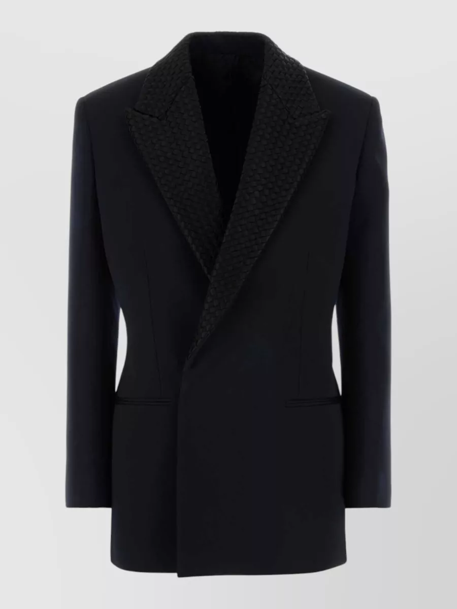 Bottega Veneta wool double-breasted tuxedo blazer