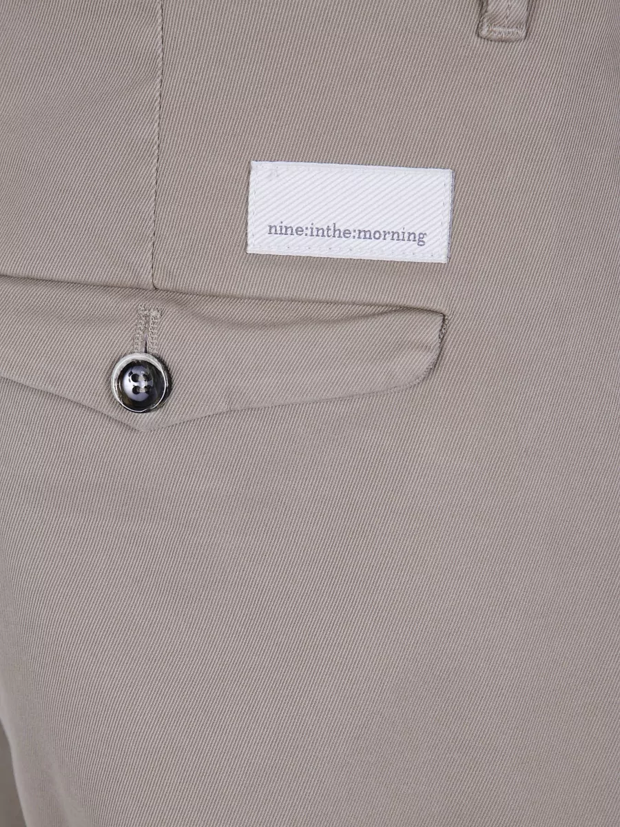 Nine In The Morning Wide-Leg Chino Shorts