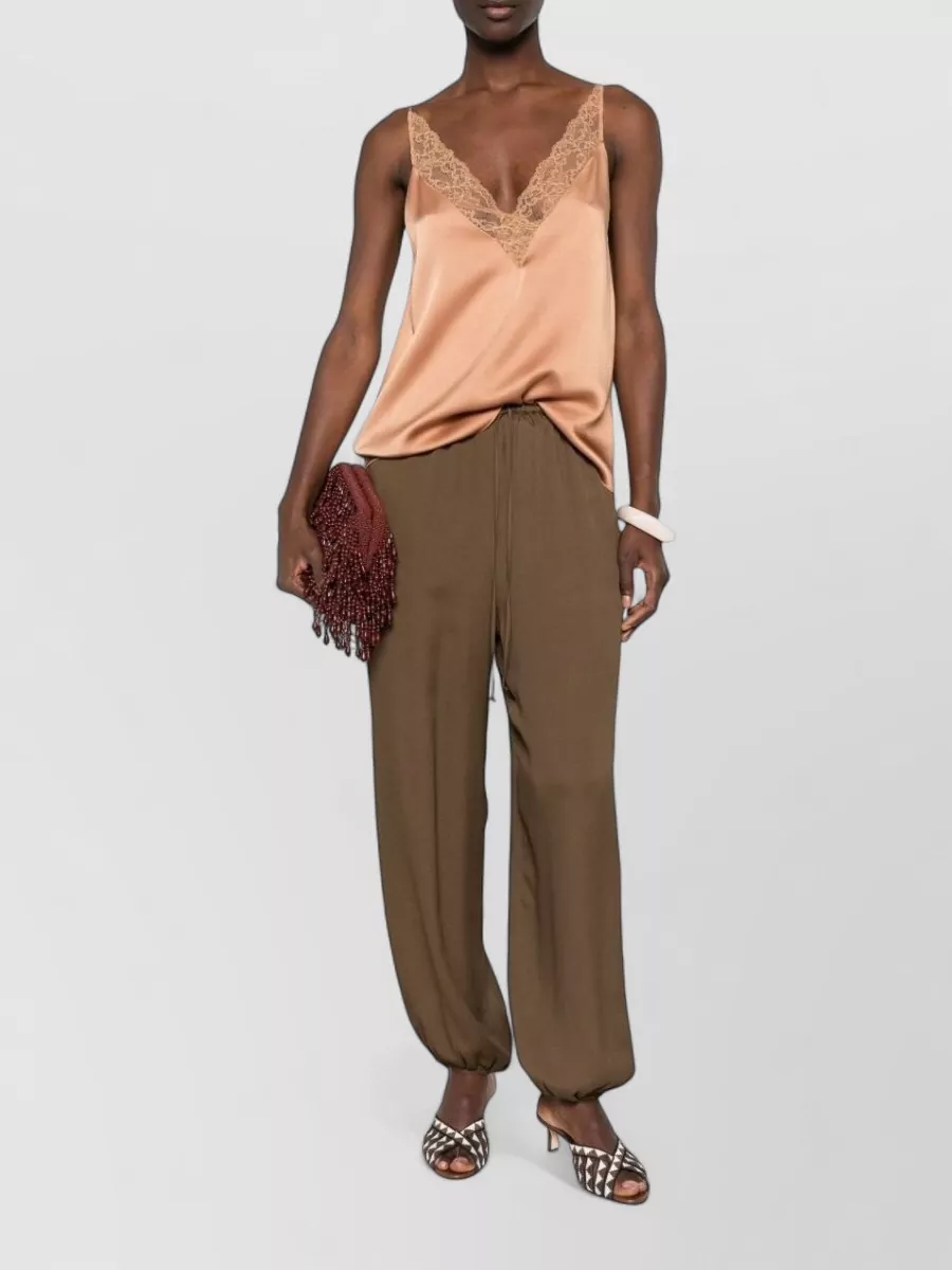 Forte Forte silk drawstring loungewear trousers