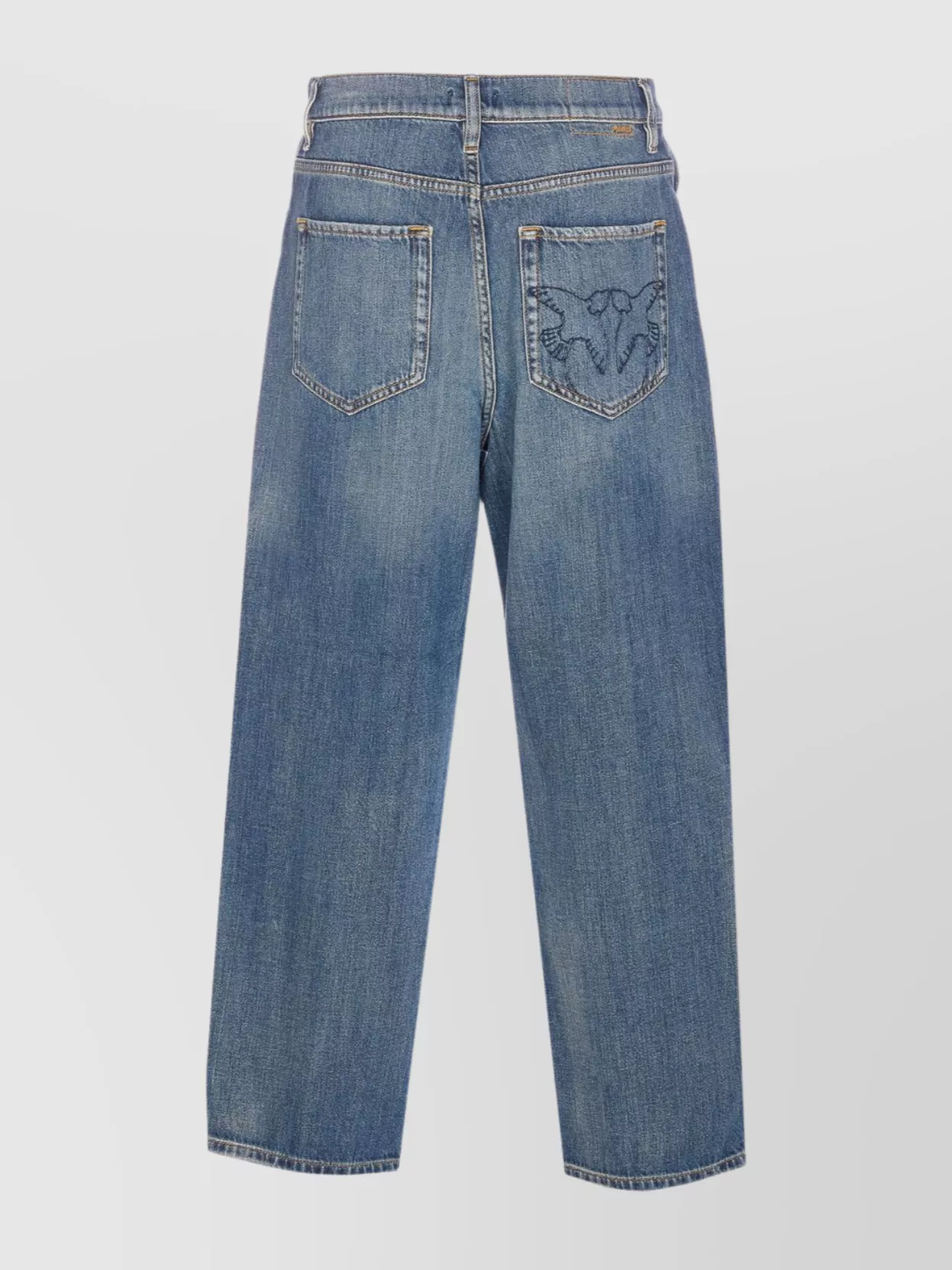 Pinko Five-Pocket Trousers Featuring Embroidered Detail