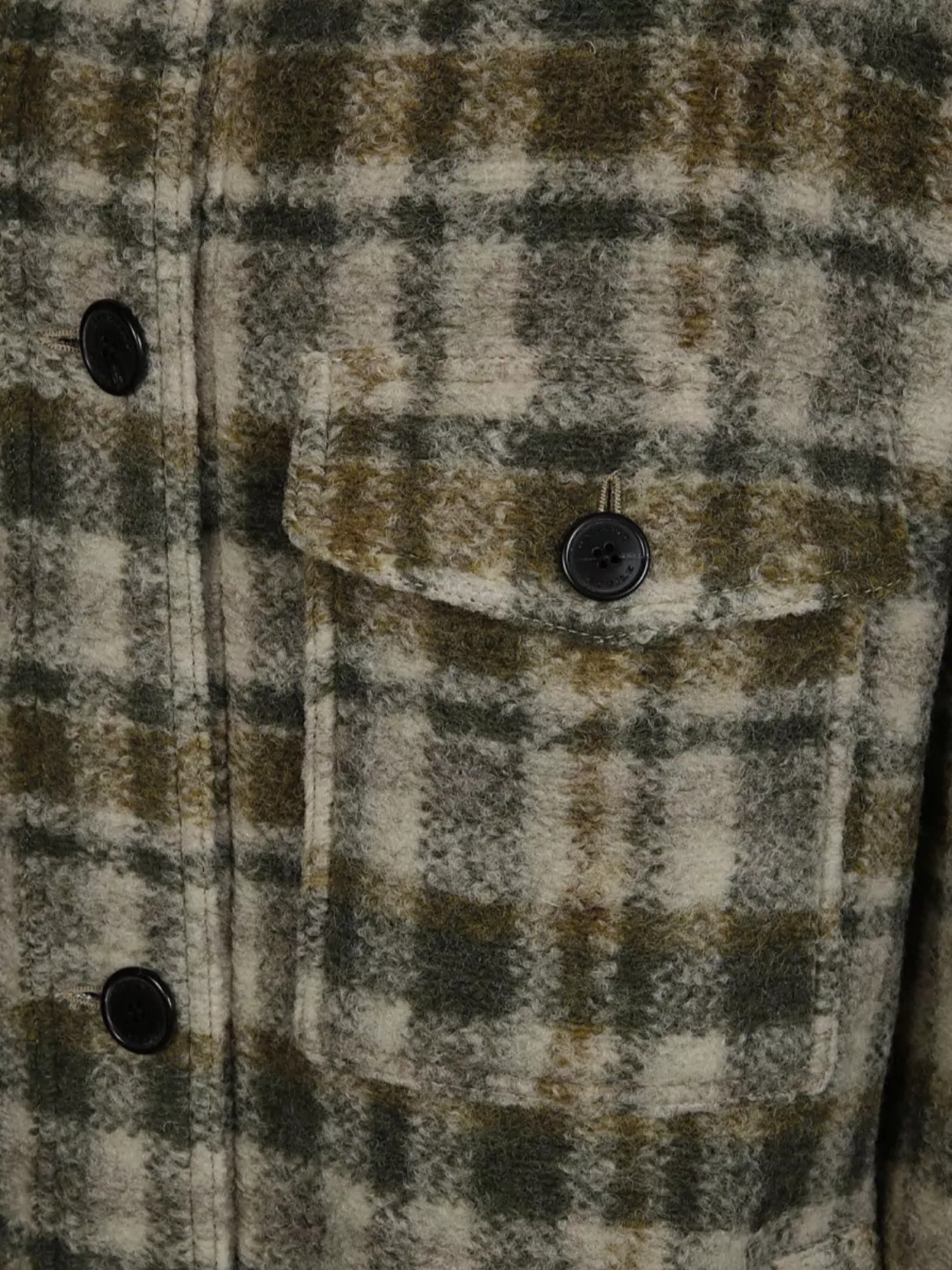 ISABEL MARANT ÉTOILE WOOL COAT WITH CHECKED PATTERN AND POCKETS