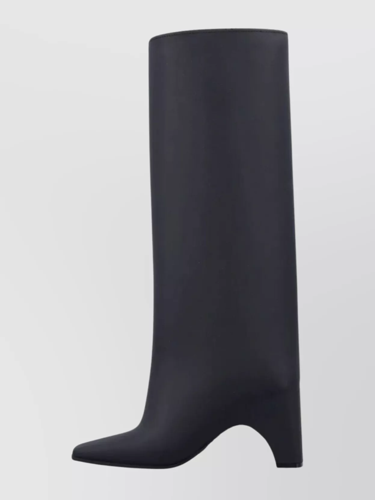 Coperni Knee Length Pointed Toe Rubber Boot In Blue