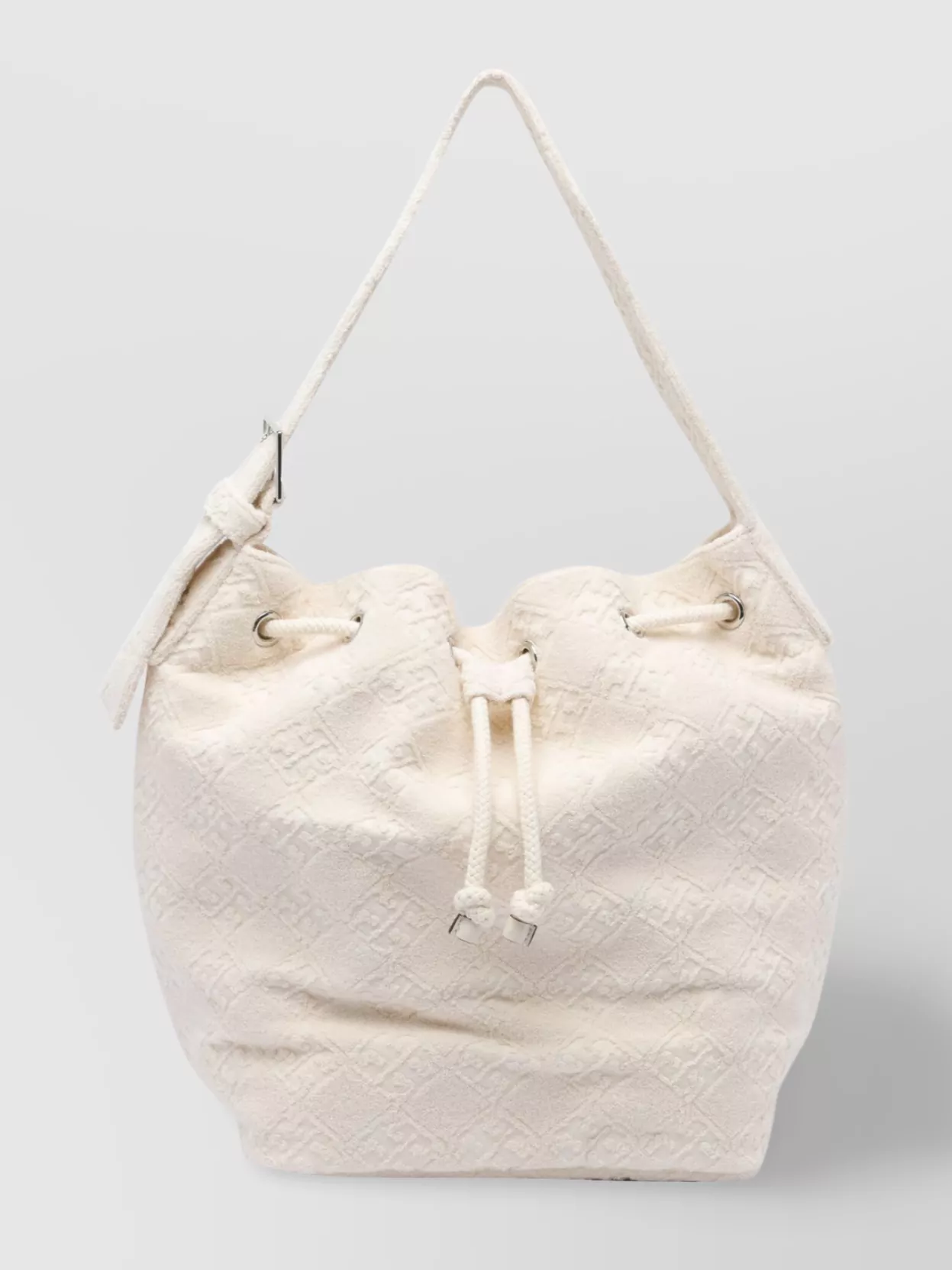 Tory Burch Embossed Pattern Shoulder Bag With Adjustable Strap