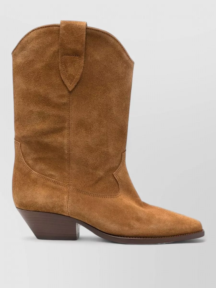 Isabel Marant leather cowboy ankle boots