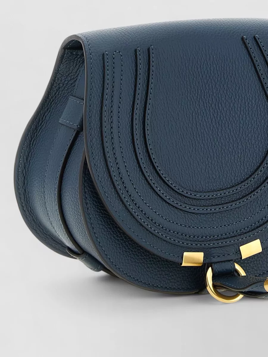 Chloé Marcie Saddle Small Leather Crossbody Bag
