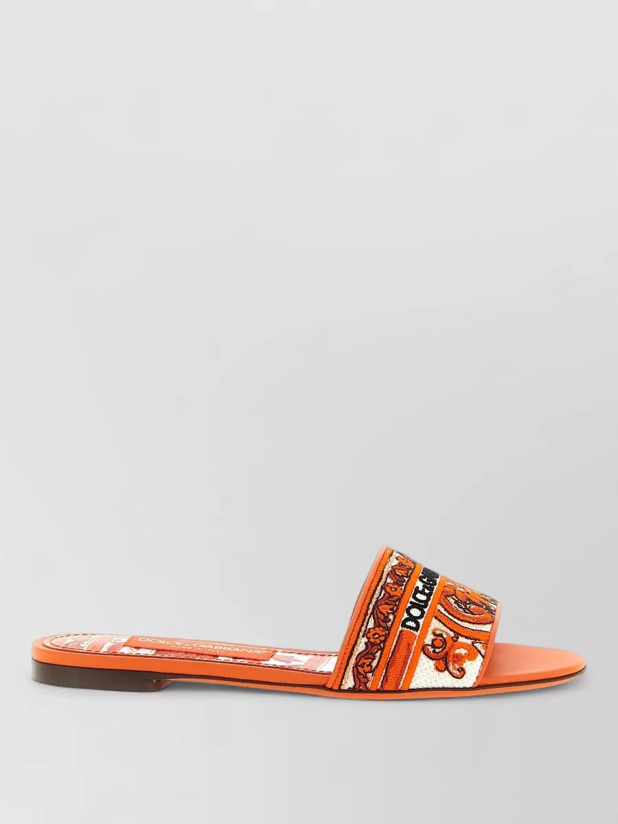 Dolce&Gabbana Embroidered Slides