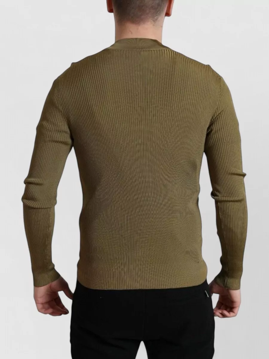 Dolce&Gabbana Viscose Ribbed Slim-Fit Crewneck Sweater